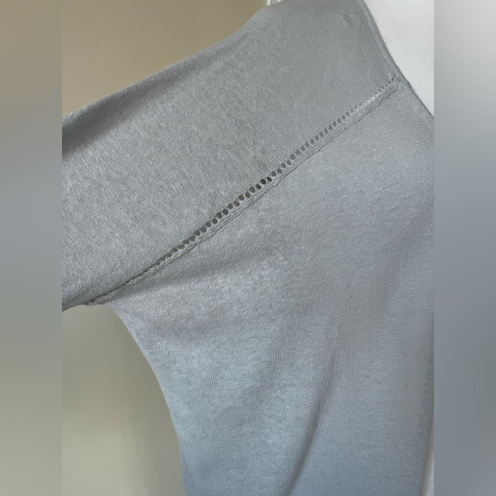 Moth Women’s Light Blue Open Front Long Sleeve Light weight Cardigan EUC Size S - Picture 2 of 5